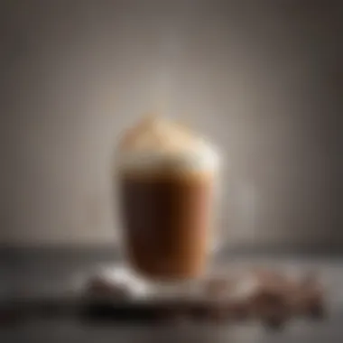 Espresso-based beverage showcasing creative presentation