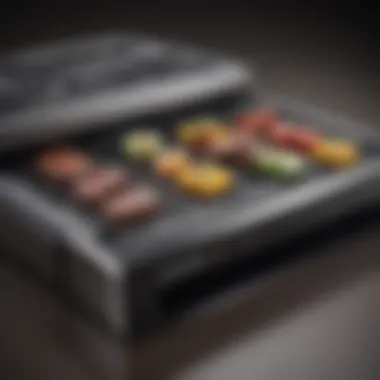 User-Friendly Control Interface Close-up view of the Smart XL Grill's control panel