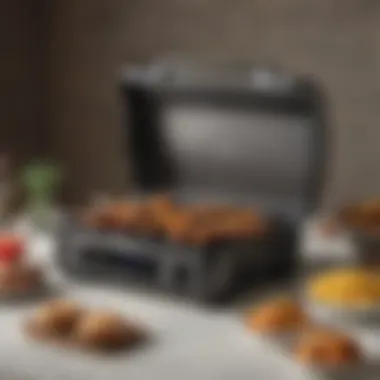 Versatility in Culinary Applications The Food Ninja Smart XL Grill in action with various foods