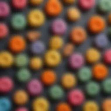 Colorful Gluten-Free Playdough Variations Vibrant gluten-free playdough in various colors