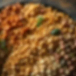 A vibrant display of various legumes such as lentils, chickpeas, and beans