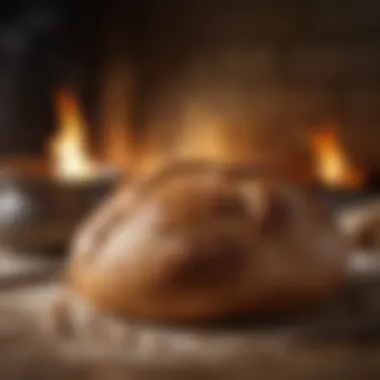 Artisan Bread Freshly baked artisan bread rising in a Dutch oven