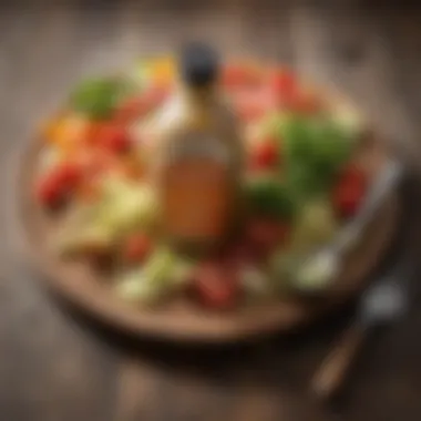 Ingredients of Good Seasons Italian Dressing Ingredients of Good Seasons Italian Dressing displayed on a wooden table