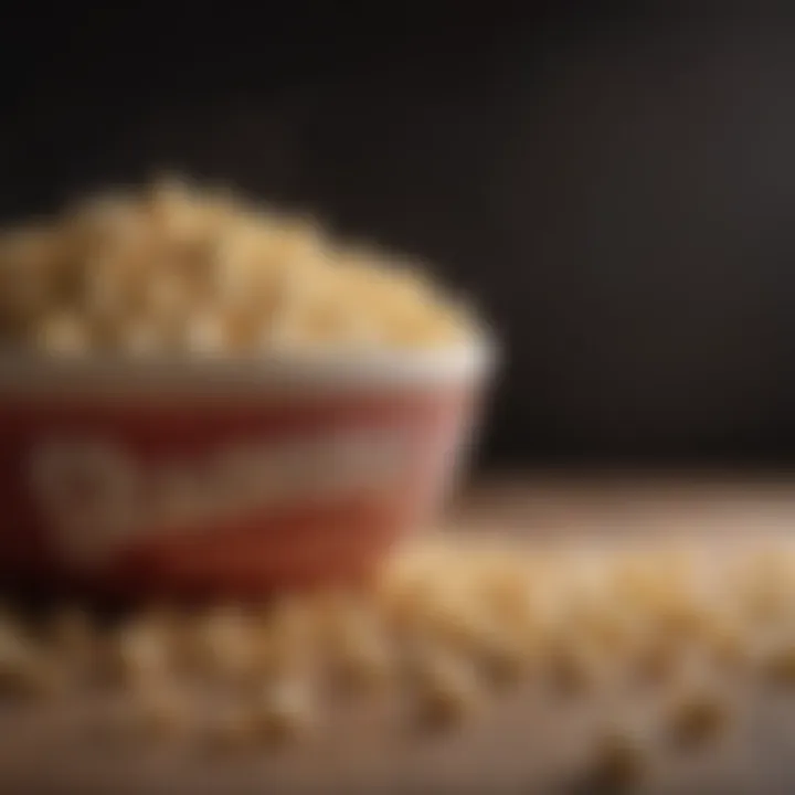 A beautifully plated bowl of popped Great Northern popcorn with seasoning