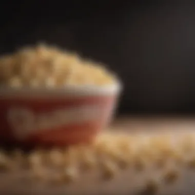Popped Great Northern Popcorn with Seasoning A beautifully plated bowl of popped Great Northern popcorn with seasoning