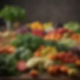 A variety of fresh produce available for delivery