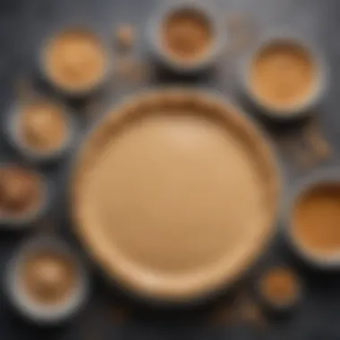 Keto Ingredients for Peanut Butter Pie An array of keto-friendly ingredients laid out for creating the peanut butter pie.