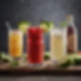 Refreshing Non-Alcoholic Keto-Friendly Drinks A collection of refreshing keto-friendly non-alcoholic drinks