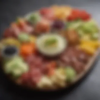 Keto Appetizer Platter A vibrant platter of keto-friendly appetizers showcasing fresh ingredients.