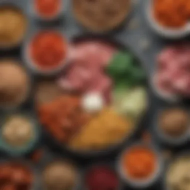 Nutrient-Dense Vegan Components Close-up of nutrient-dense vegan ingredients