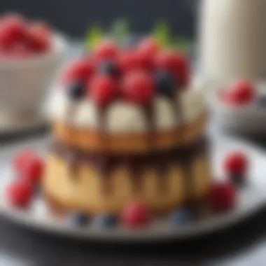 Indulgent Keto Mug Cake Delight A rich and creamy keto mug cake topped with berries