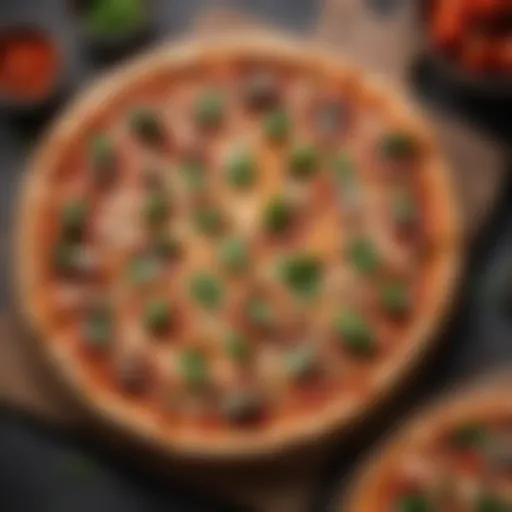 Keto pizza options at Blaze Pizza featuring fresh vegetables and low-carb crust