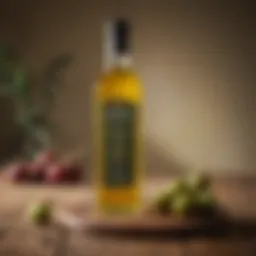 Kirkland olive oil bottle displayed elegantly