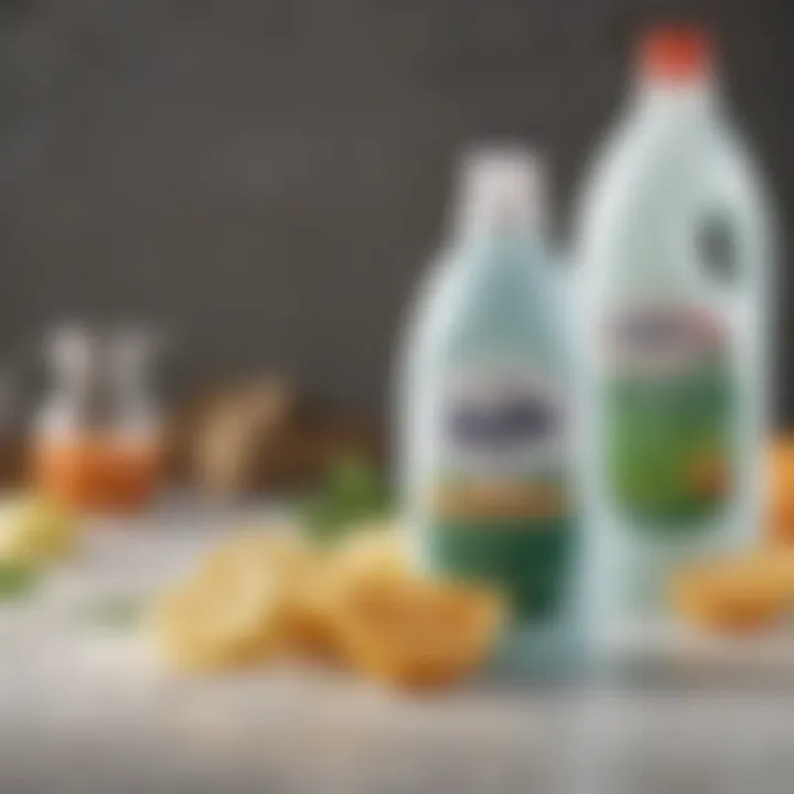 Close-up of ingredients used in scented laundry detergents