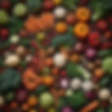 Exploring Low-Calorie Vegetables Vibrant assortment of low-calorie vegetables