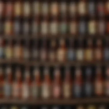 Diverse Selection of Low-Carb Beers Variety of low-carb beers on display
