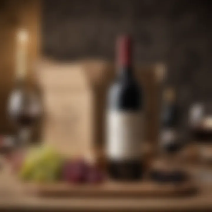 Elegant wine subscription box ready for gifting