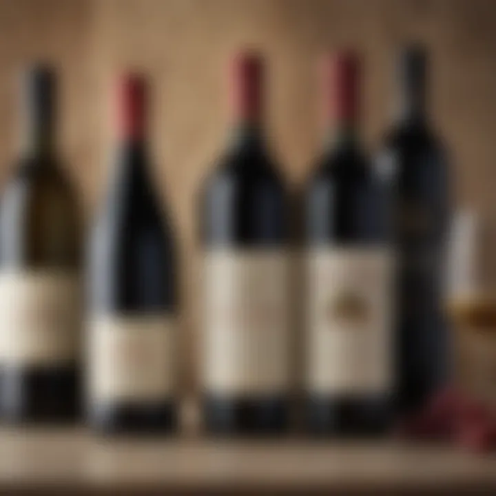 A selection of premium wines featured in a subscription