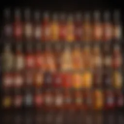 A vibrant selection of non-alcoholic beverages displayed elegantly.