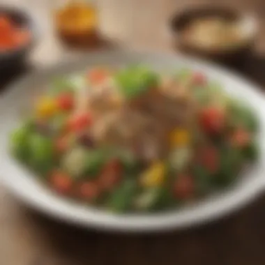 Quinoa Salad with Fresh Vegetables A vibrant plate of quinoa salad with fresh vegetables and herbs