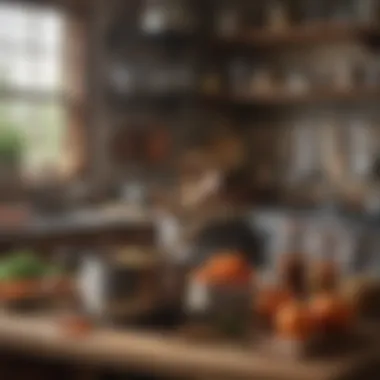 Embracing Tradition in the Kitchen Rustic kitchen setting with vintage utensils