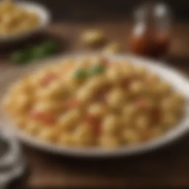 A cultural representation of Italian ingredients used in gnocchi.