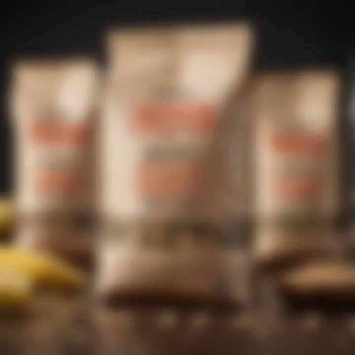 A selection of gluten-free packaging showcasing sustainability
