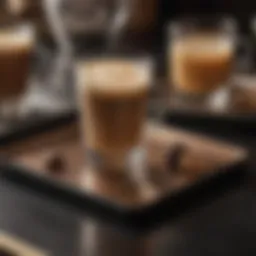 Elegant presentation of Palermo Kazaar Nespresso capsule on a coffee table.