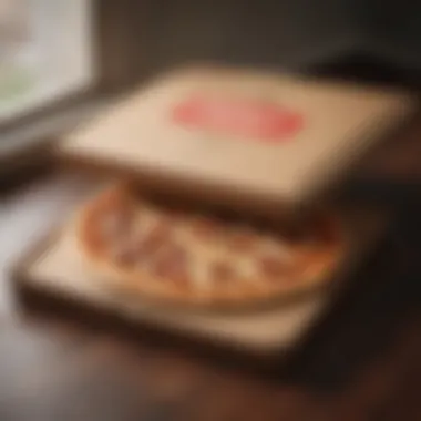 An inviting pizza delivery box ready for dispatch