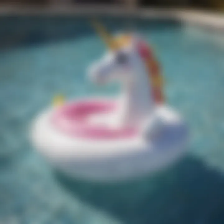 Fun inflatable unicorn floatie