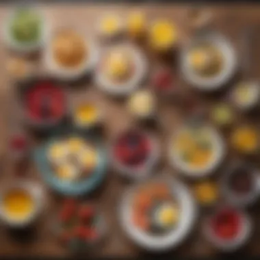 Healthy Breakfast Options A vibrant spread of healthy breakfast options on a wooden table