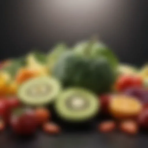 A vibrant assortment of keto-friendly fruits and vegetables