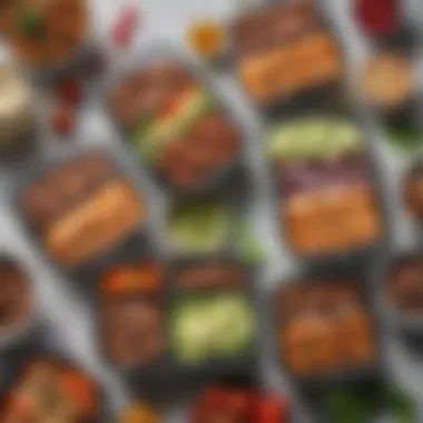 Keto Meal Prep with Robeks Products A beautifully arranged keto meal prep with Robeks products