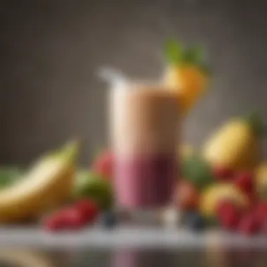 Hydration Essentials for Managing Gout with Smoothies Hydration tips illustrated with a refreshing smoothie and water