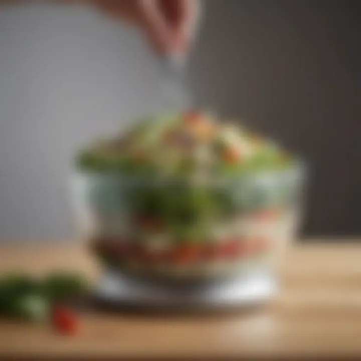 A premium salad spinner showcasing its sleek design and functionality