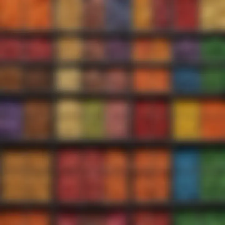 An array of colorful candies in the shop's display