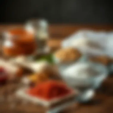 An assortment of natural seasoning substitutes arranged artistically