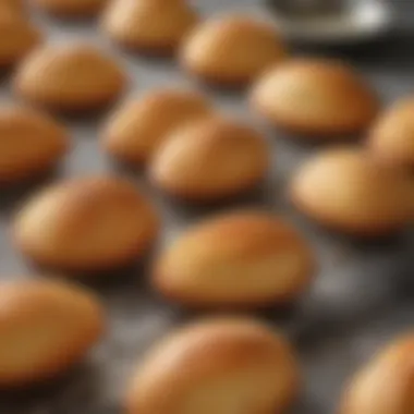 Perfectly baked madeleines emerging from the Silpat pan