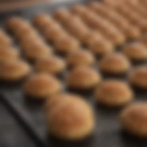 Close-up view of the Silpat Madeleine pan showcasing its unique silicone texture