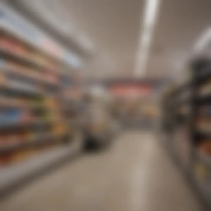 A modern retail environment highlighting the convenience of online purchases
