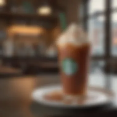 Cultural Significance of Sweet Beverages Artistic representation of the cultural influence of sweet drinks in a café setting