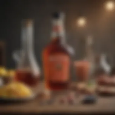 Ingredients for Syrup Alcohol An assortment of ingredients used for making syrup alcohol