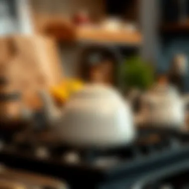 Aesthetic Appeal of Stovetop Teapots Artistic teapot on a stylish stovetop