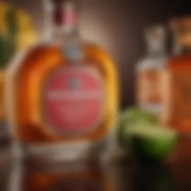 A close-up of Herradura tequila showcasing its vibrant color.