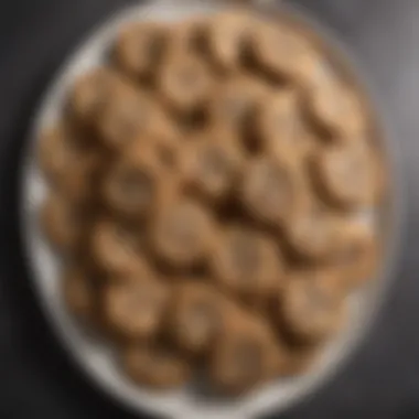 A beautifully arranged platter showcasing various chocolate chip cookie variations