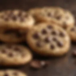 A close-up view of premium chocolate chips ready for baking