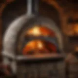 A rustic fire oven glowing with warmth, showcasing its inner dome.