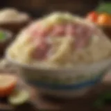 A vibrant bowl of sauerkraut highlighting its texture and color