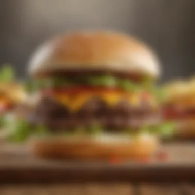 Sustainable Cheeseburger Featuring Eco-Friendly Practices Sustainable cheeseburger featuring eco-friendly practices