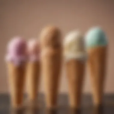 Array of Diet Ice Cream Bar Flavors An array of flavors of diet ice cream bars